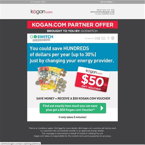 Kogan $50 voucher Black Friday Kogan purchases can be made at a low price with Coupons, up to 50% OFF on November 2023